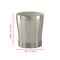 Stainless Steel Vanity Jar | Stylish Storage for Cotton Swabs,Sponges & Bath Salts | Decorative Canister for Bathroom,Bedroom | Pewter Finish